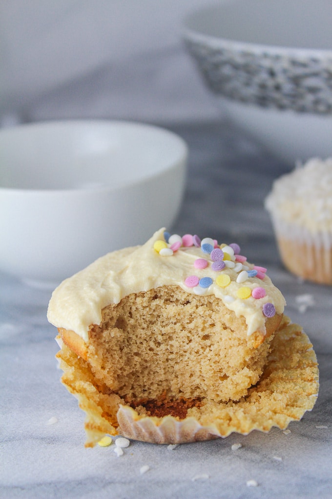 single-serve-vanilla-cupcake-two-ways-a-saucy-kitchen