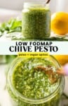 homemade low fodmap pesto pinterest marketing image