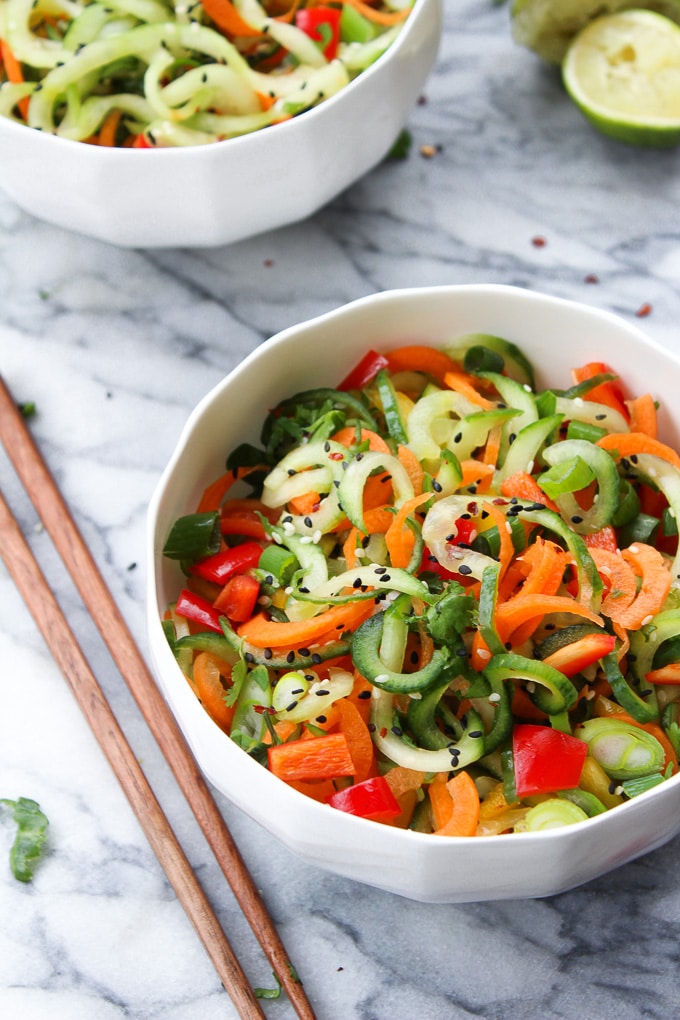 Asian Green Salad with Soy-Sesame Dressing – Kalyn's Kitchen