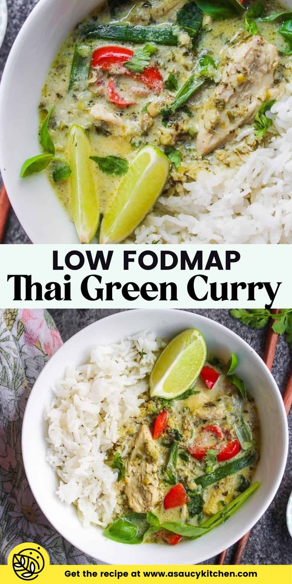 Low FODMAP Thai Green Curry - A Saucy Kitchen