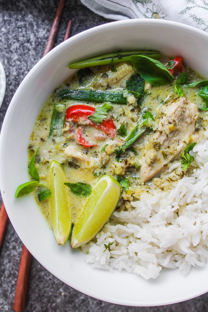 Low FODMAP Thai Green Curry - A Saucy Kitchen