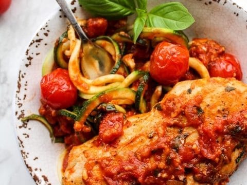 Tomato Garlic Basil Chicken