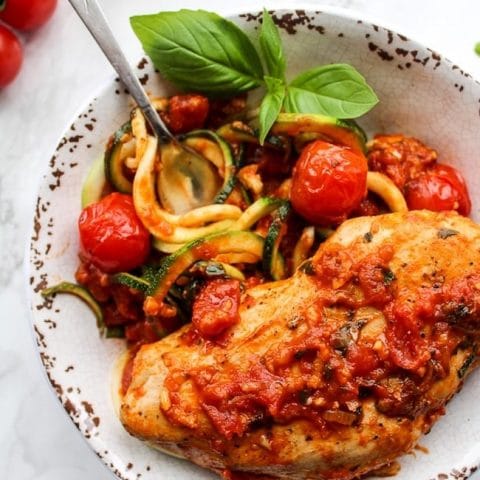 Tomato Garlic Basil Chicken