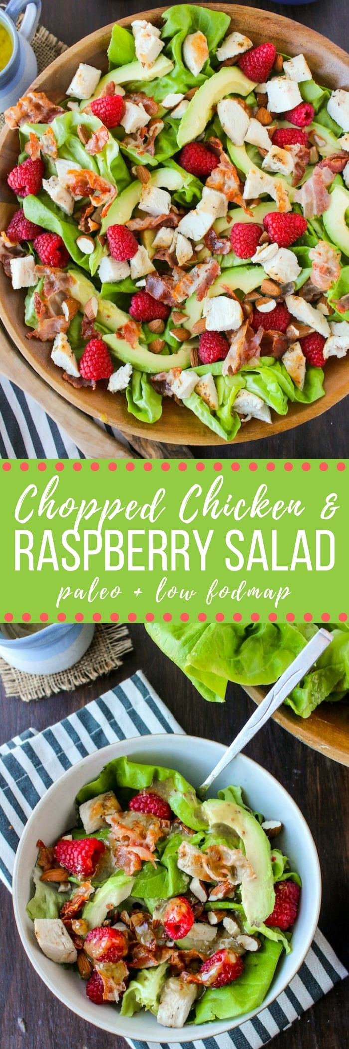 Chicken Avocado & Raspberry Salad - A Saucy Kitchen