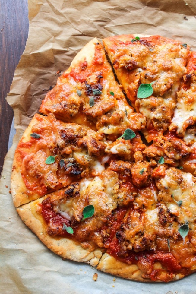 Gluten Free Pizza with Chorizo Sausage - A Saucy Kitchen