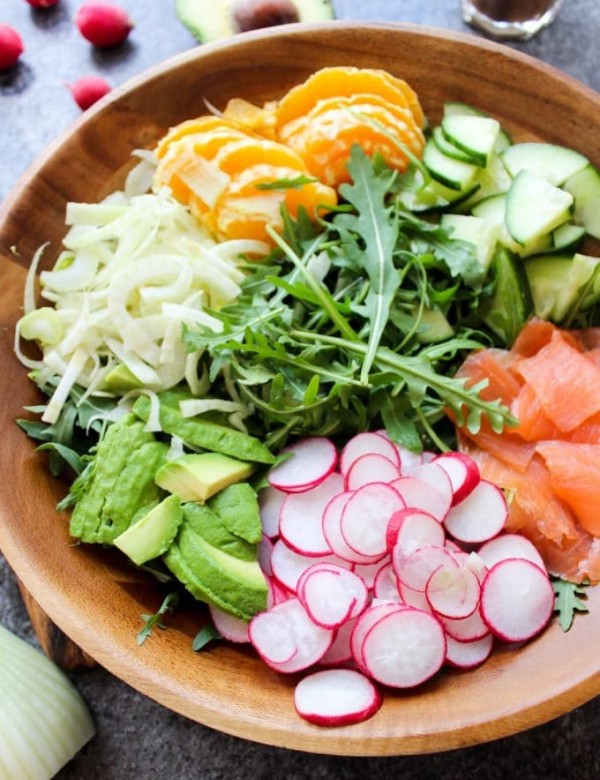 Arugula Fennel & Smoked Salmon Salad