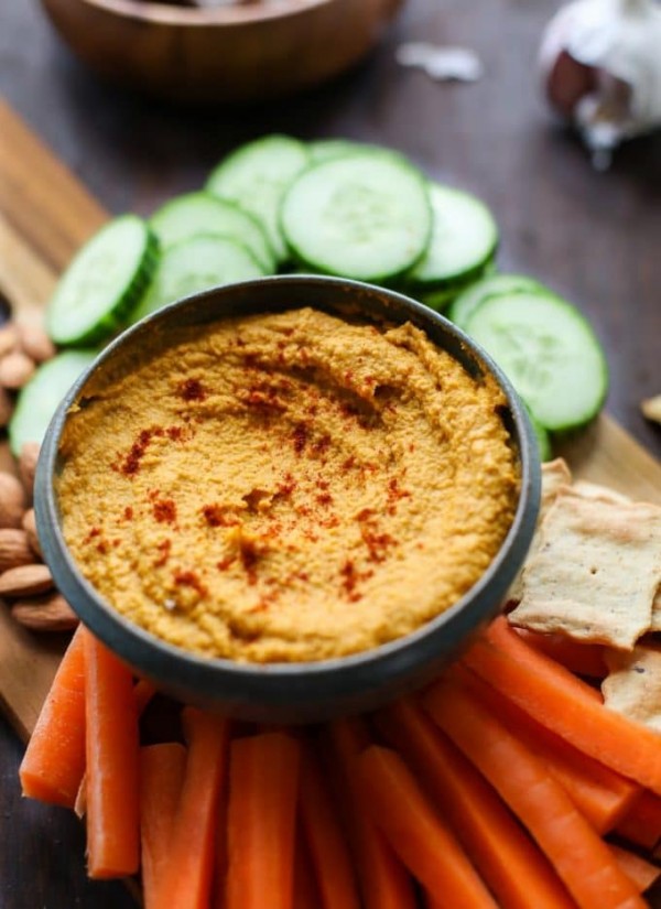 Roasted Carrot Hummus A Saucy Kitchen