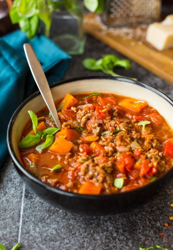 Italian Style Instant Pot Beef Chili (Bean Free) - A Saucy Kitchen