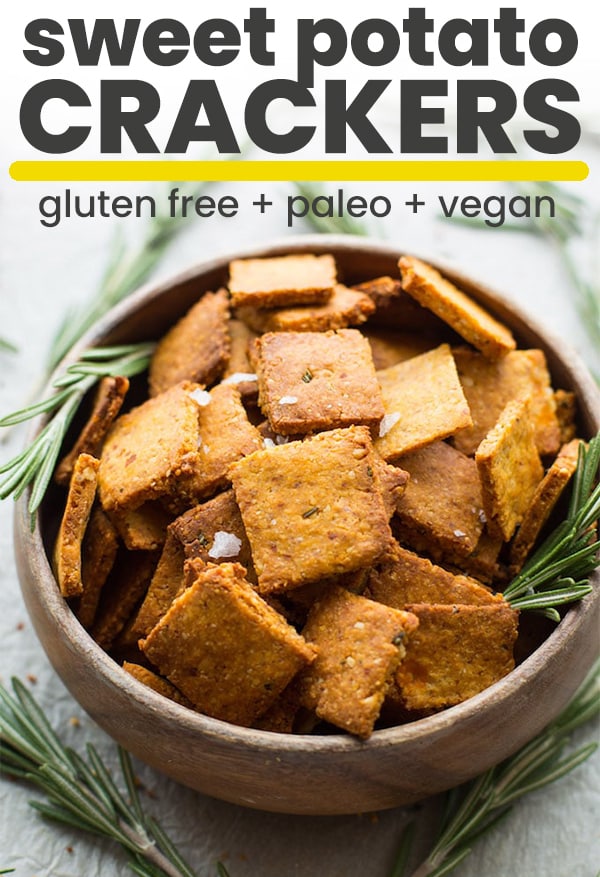 Sweet Potato Paleo Crackers - A Saucy Kitchen