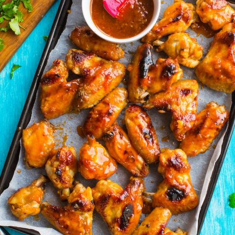 Honey Sriracha Wings A Saucy Kitchen