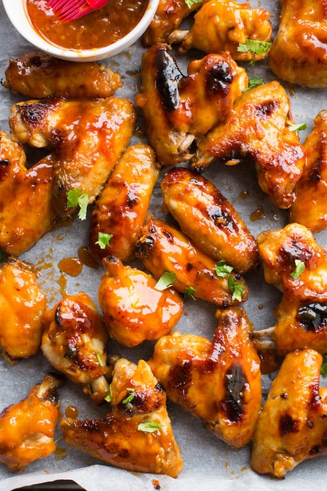 Honey Sriracha Wings - A Saucy Kitchen