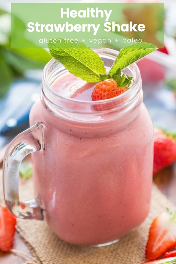 Healthy Strawberry Shake (With Hidden Veg) - A Saucy Kitchen