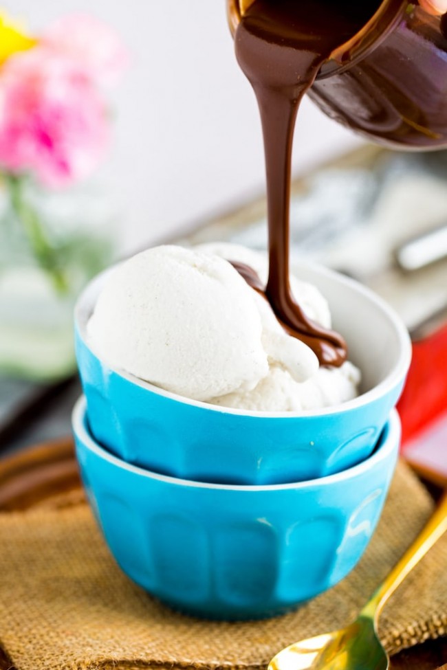 Coconut Vanilla Ice Cream - Paleo + Vegan - A Saucy Kitchen