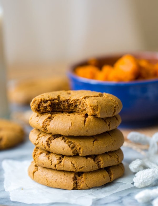 stack of Paleo Pumpkin Cookies