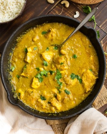 korma coconut milk chicken