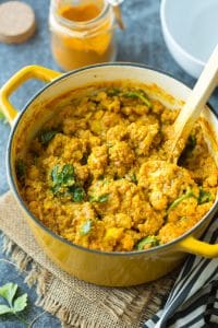 Golden Cauliflower Quinoa Curry - A Saucy Kitchen