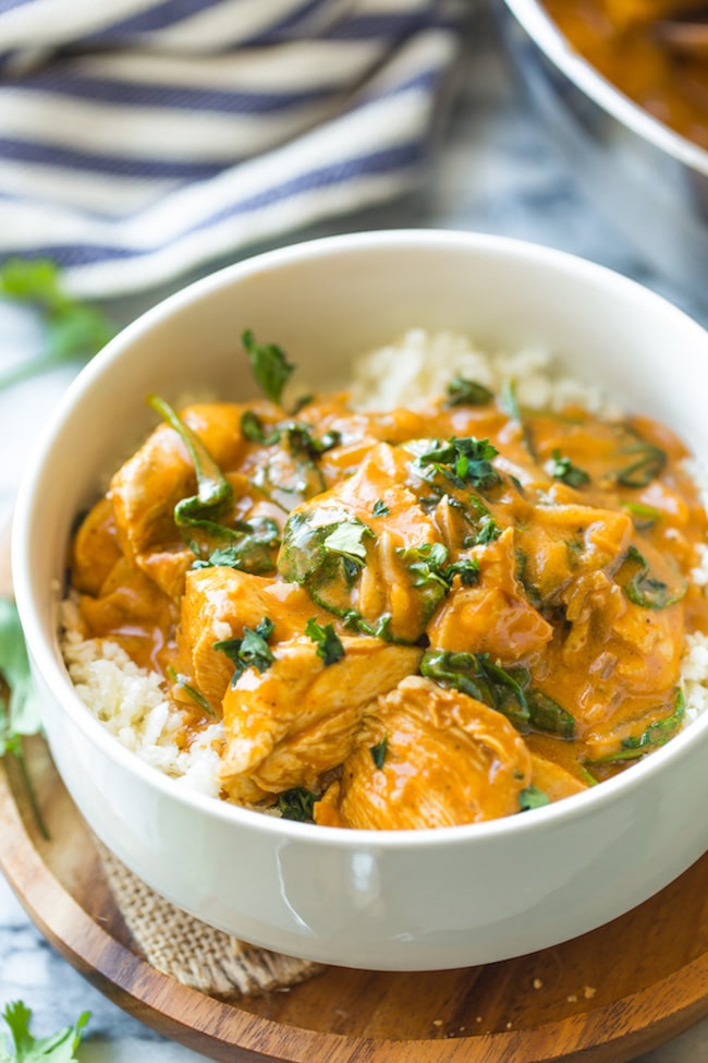 Tomato Coconut Curry Chicken - A Saucy Kitchen