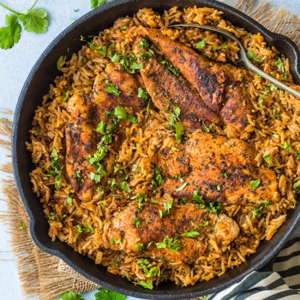 One-pot chicken & rice recipe