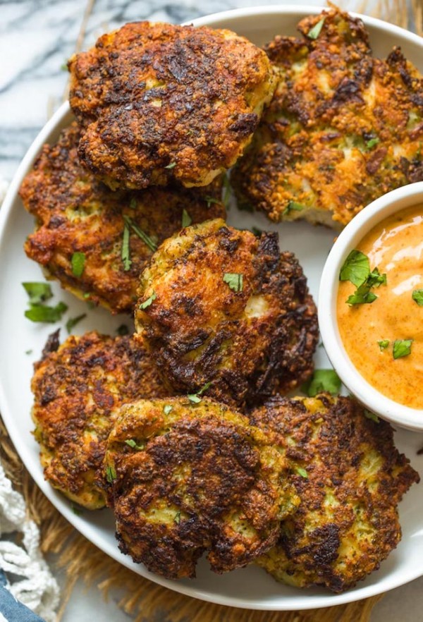 Chicken Broccoli Fritters - A Saucy Kitchen