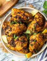 Coconut Turmeric Chicken Thighs - A Saucy Kitchen