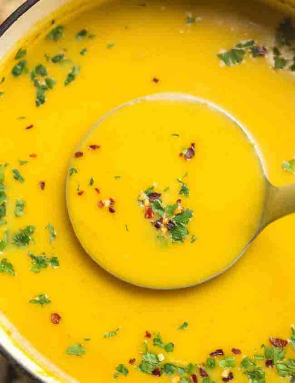 Curried Butternut Squash Soup - A Saucy Kitchen