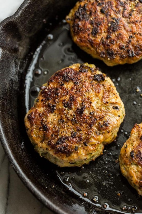 Broccoli Cheddar Chicken Burgers - A Saucy Kitchen