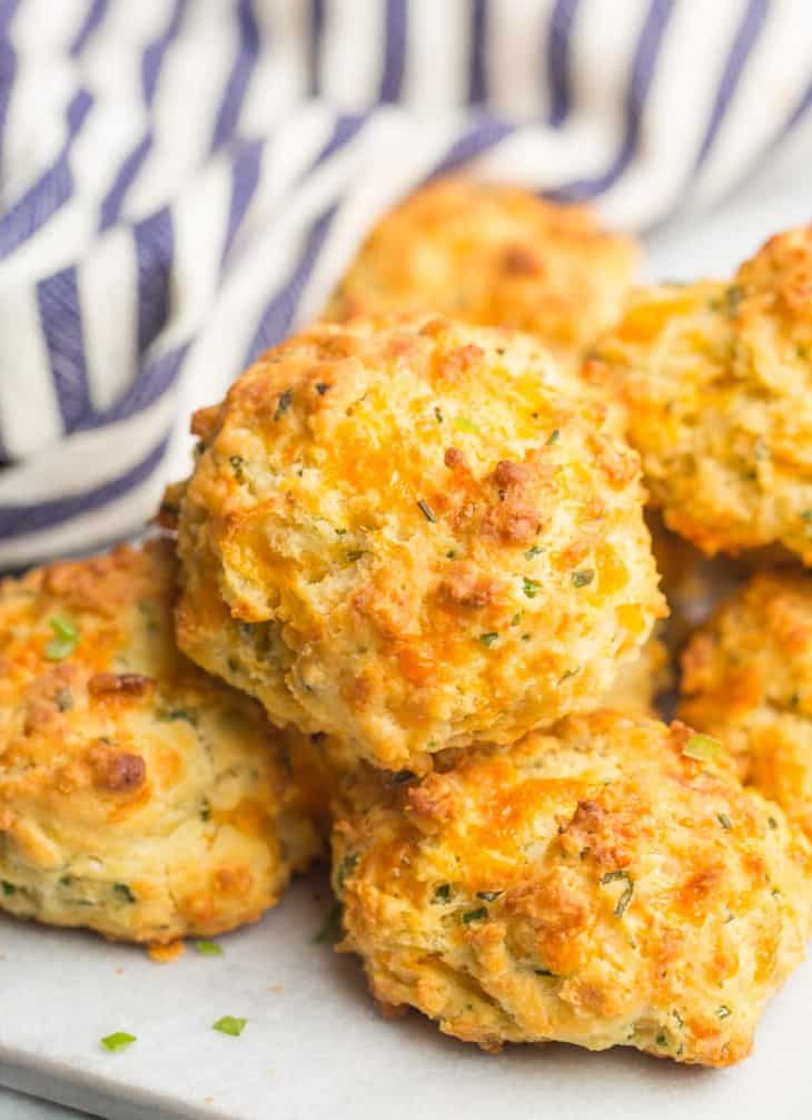 Cheesy Chive Gluten Free Biscuits - A Saucy Kitchen