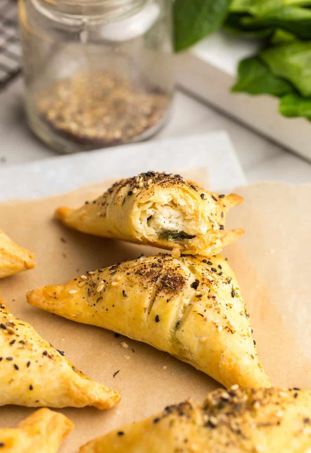 Gluten Free Spinach & Feta Parcels - A Saucy Kitchen