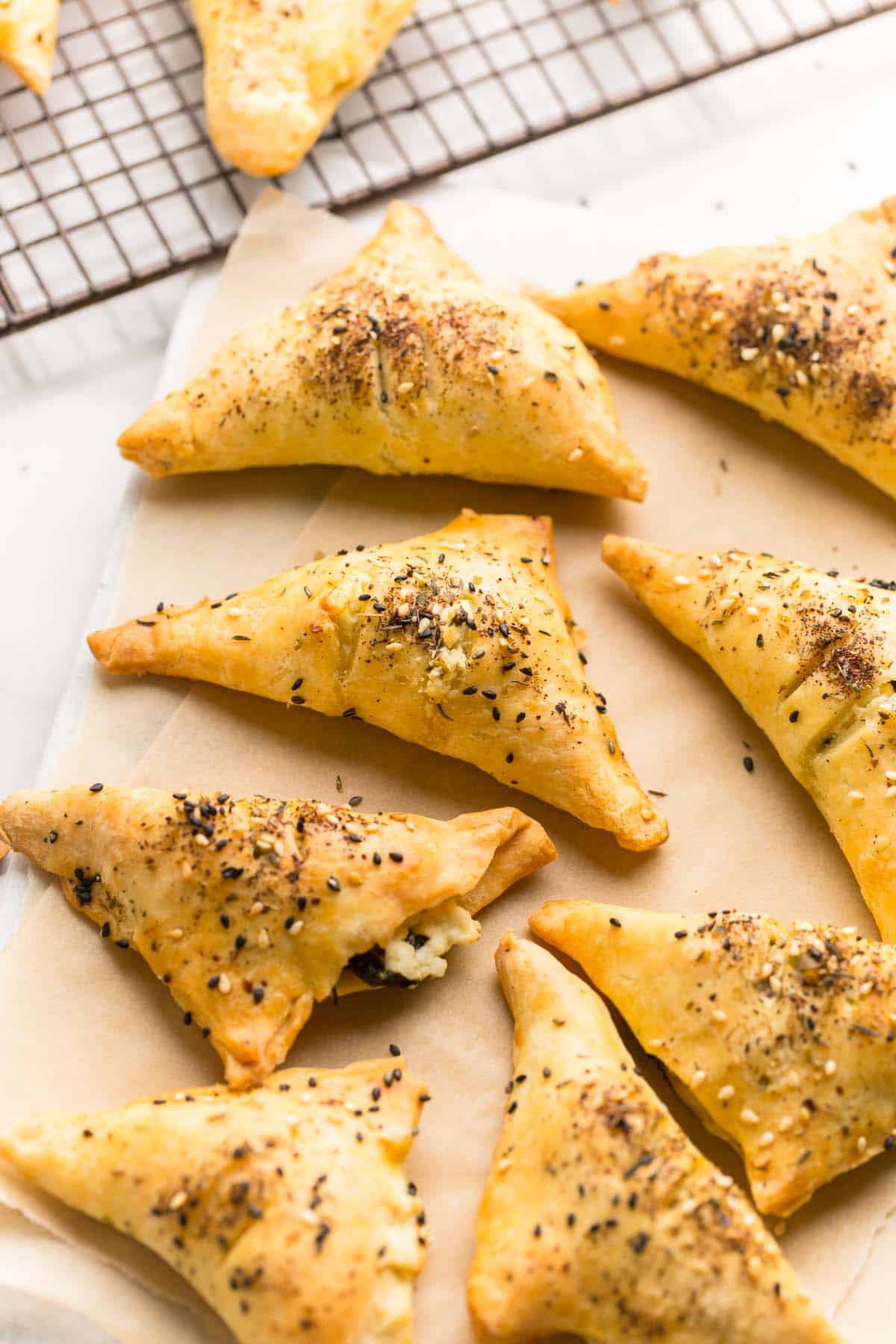 Gluten Free Spinach & Feta Parcels - A Saucy Kitchen