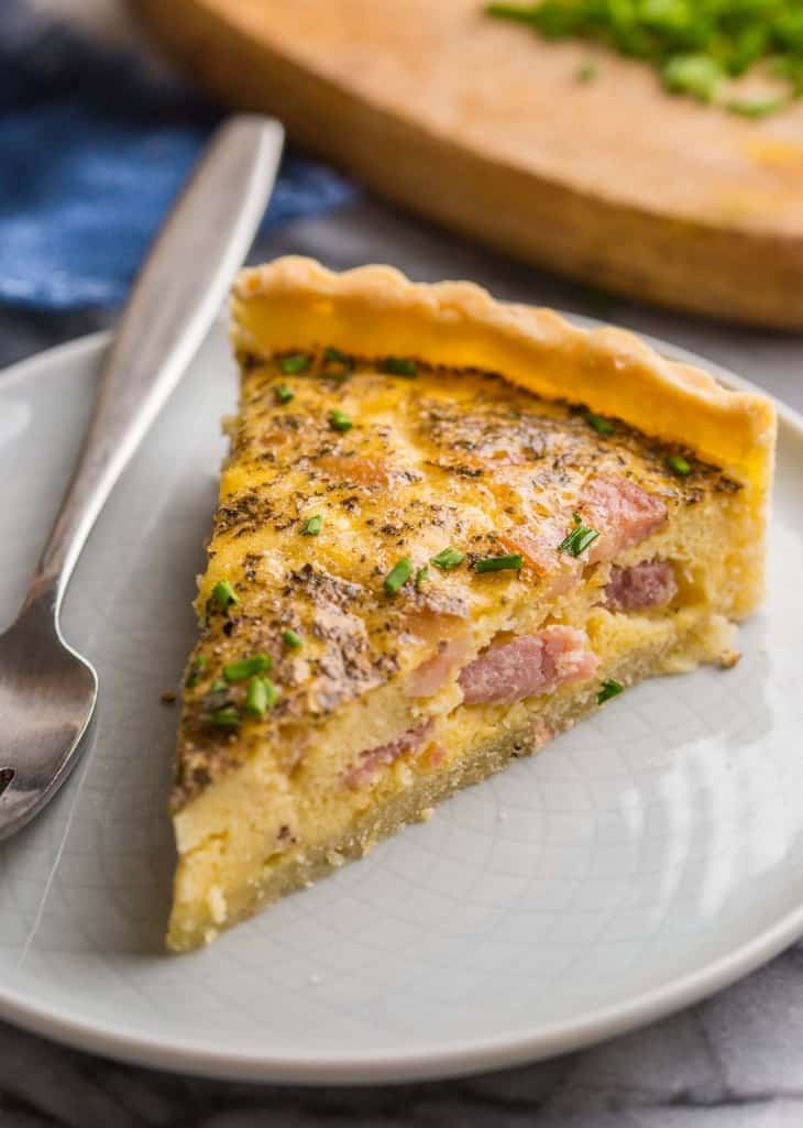 Dairy Free Quiche Lorraine (Low FODMAP) - A Saucy Kitchen