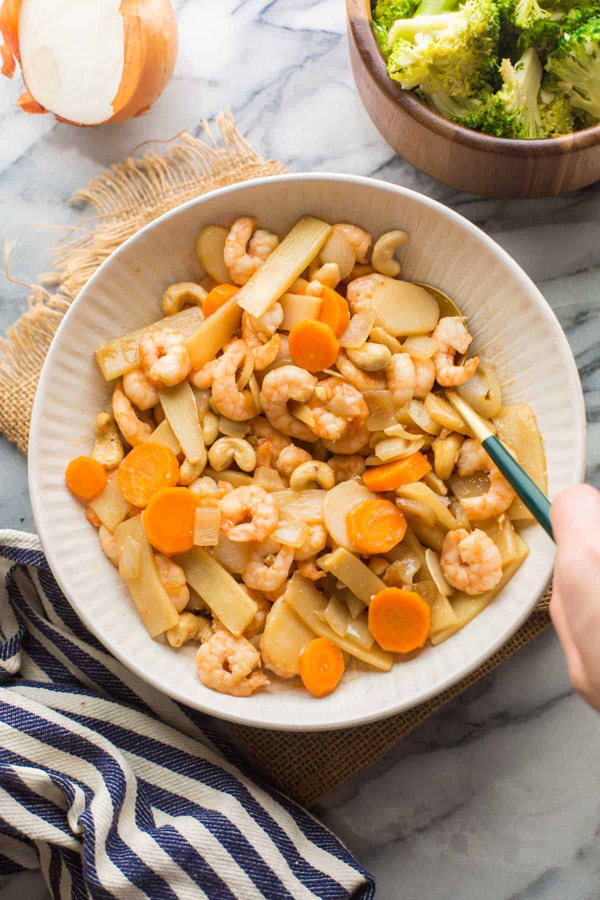 Cashew & King Prawn Stir Fry - A Saucy Kitchen