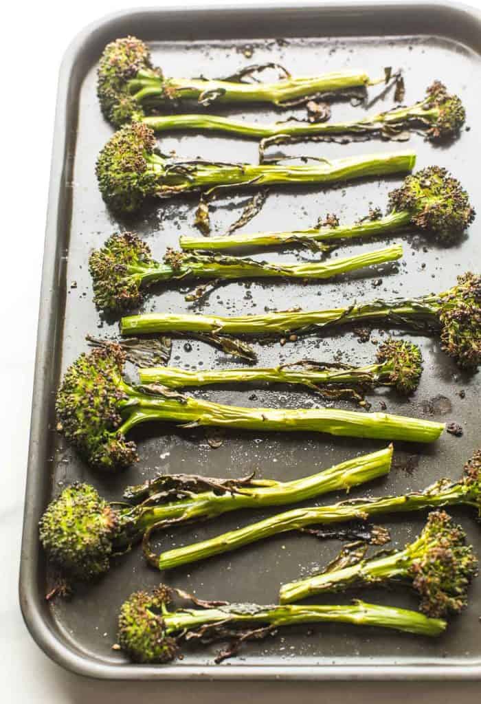 Crispy Roasted Tenderstem Broccoli (Broccolini) - A Saucy Kitchen