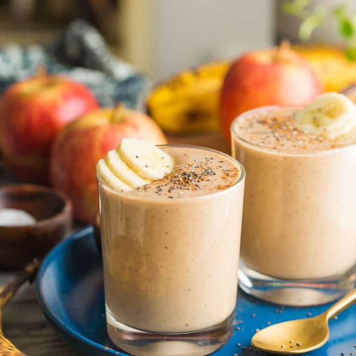 Apple Banana Smoothie (Dairy Free) - A Saucy Kitchen