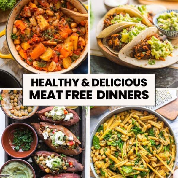 healthy & delicious meat free dinner recipes thumbnail