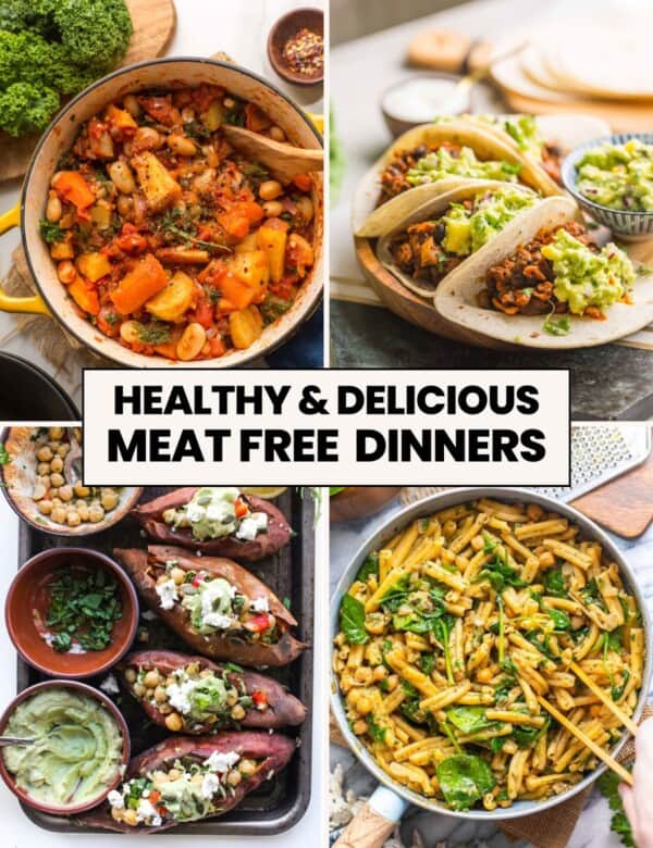 healthy & delicious meat free dinner recipes thumbnail