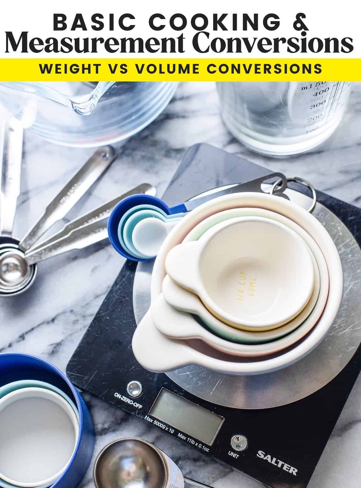 Basic Cooking Conversions and Measurements - A Saucy Kitchen