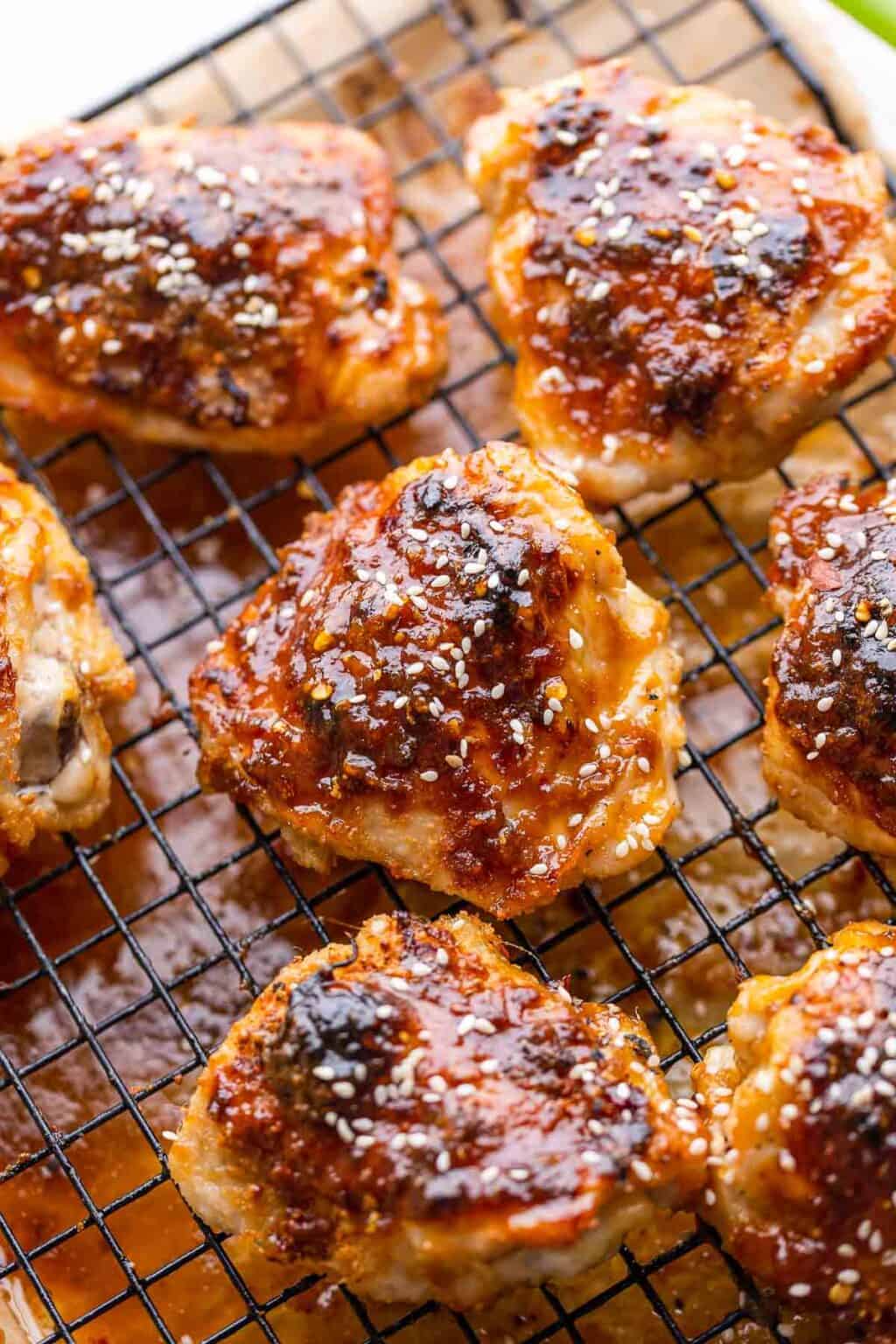 Baked Ginger Miso Chicken Thighs A Saucy Kitchen