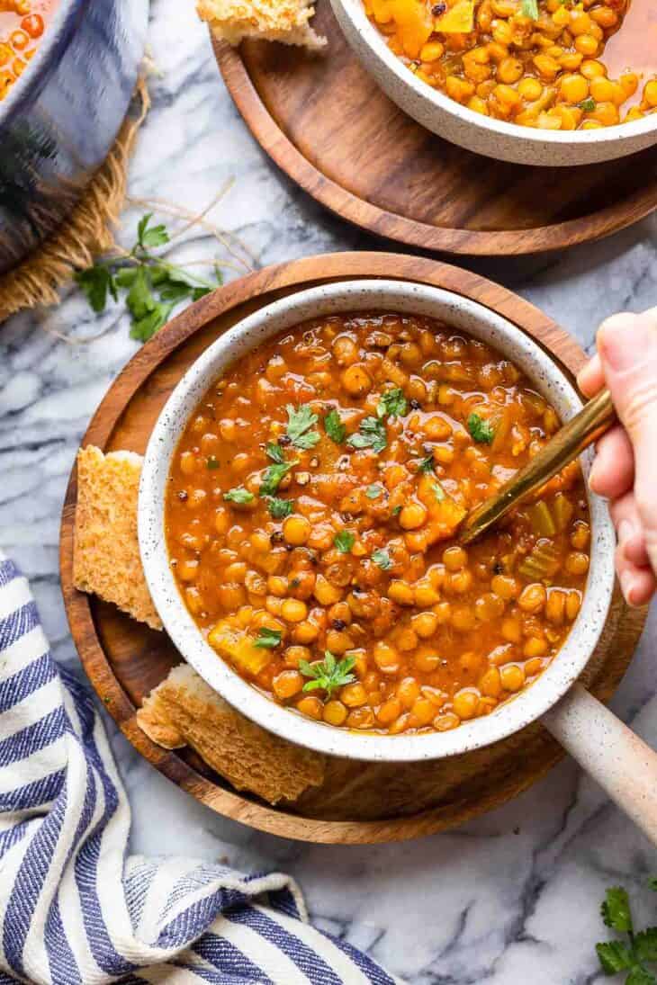 Curried Tomato Lentil Soup - A Saucy Kitchen