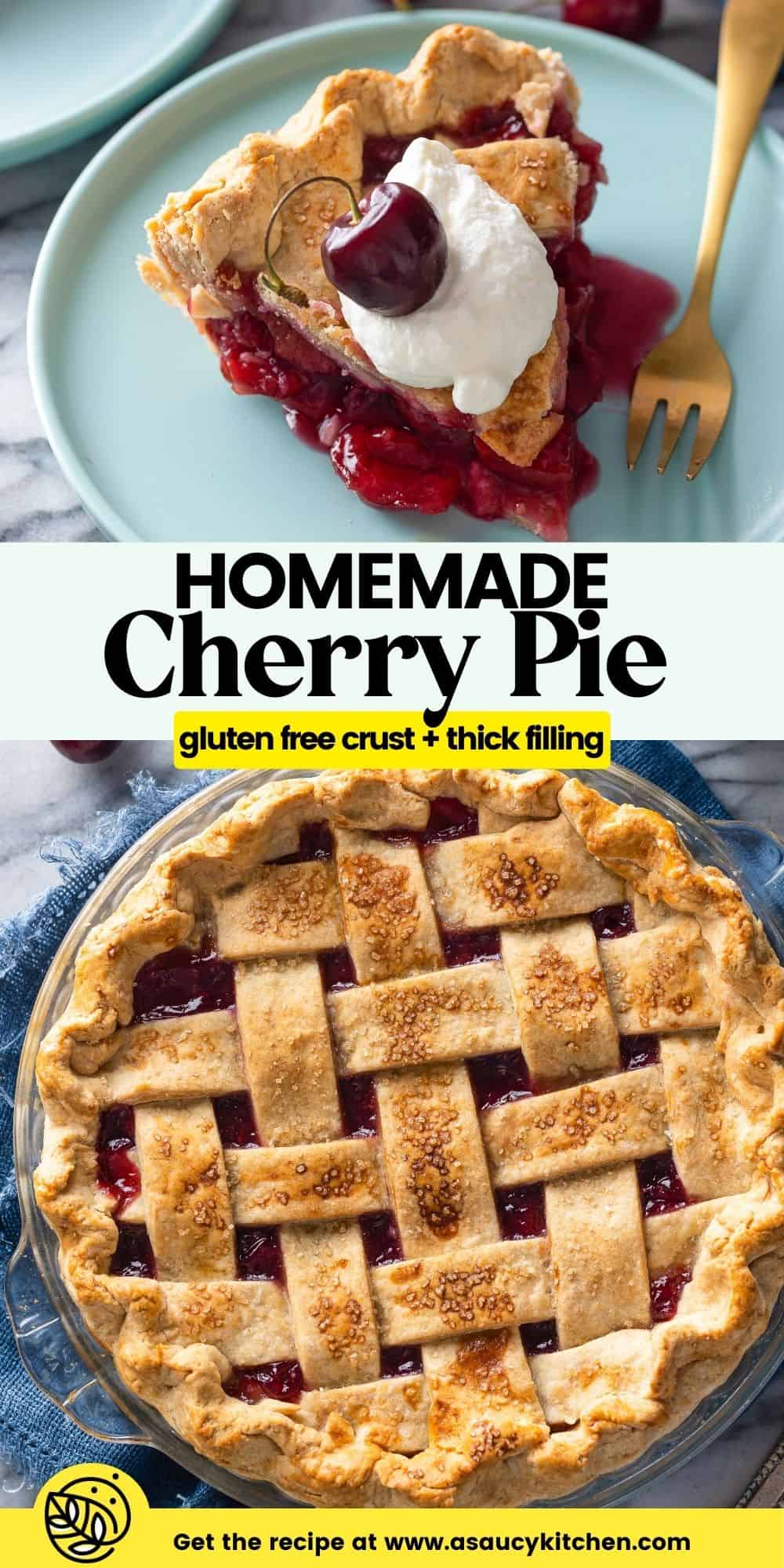 Gluten Free Cherry Pie - A Saucy Kitchen