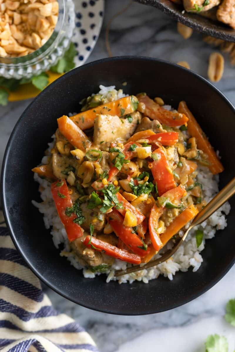 Peanut Chicken Stir Fry A Saucy Kitchen 4674