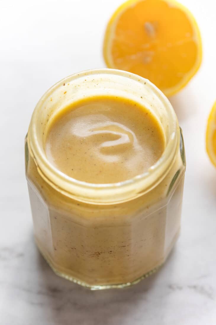 Creamy Lemon Dressing (Dairy Free) - A Saucy Kitchen