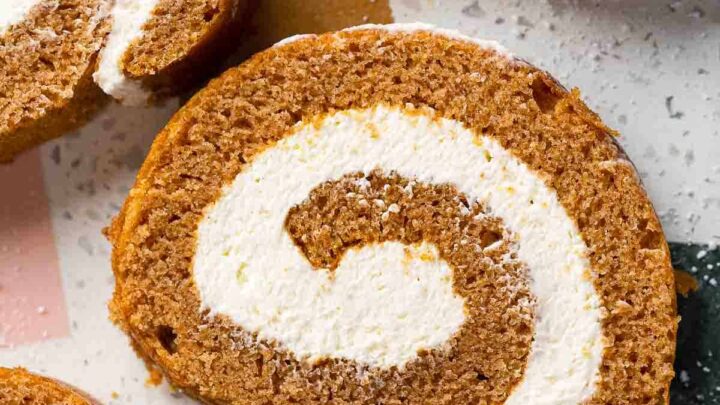 Pumpkin Roll with Cream Cheese Frosting