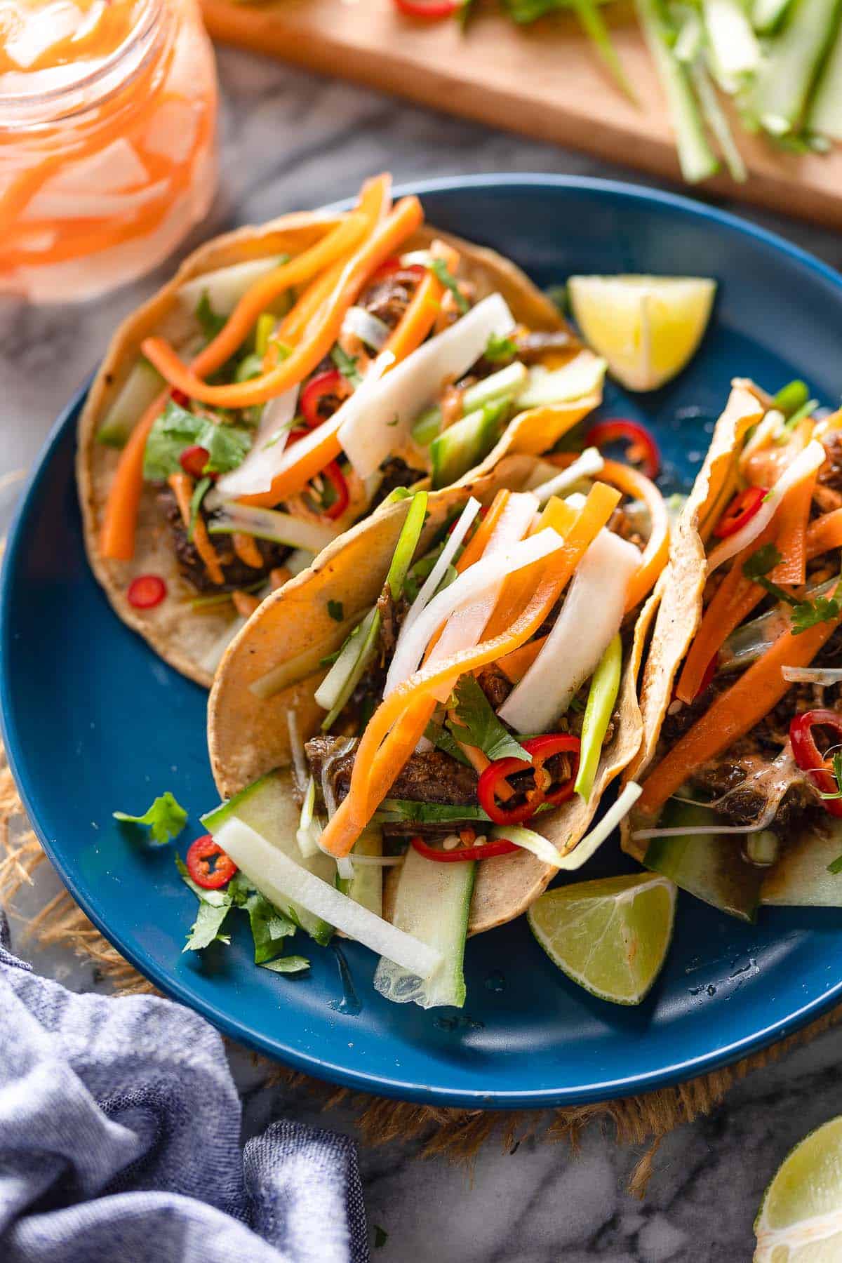 Vietnamese Pickled Carrots and Daikon (Đồ Chua) - A Saucy Kitchen