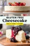 Gluten Free No Bake Cheesecake: easy to make + no bake
