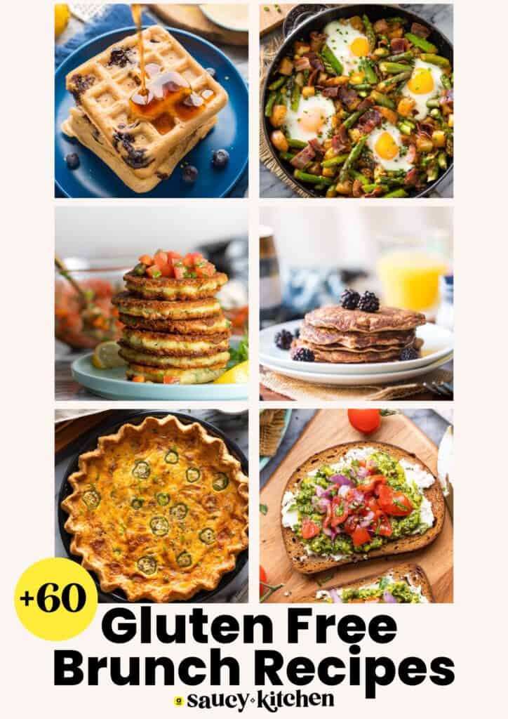 gluten free brunches pinterest marketing image: 60+ gluten free brunch recipes