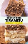 gluten free tiramisu pinterest marketing image